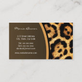 Stylish Leopard Visitekaartje (Achterkant)