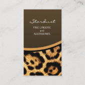 Stylish Leopard Visitekaartje (Voorkant)