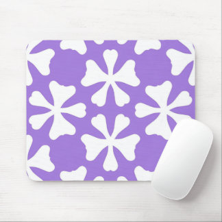 Stylish Lilac Purple and White Geometric Pattern Muismat
