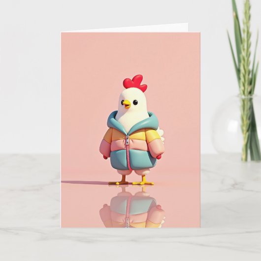 Stylish Little Bird Friend Card Kaart (Voorkant)