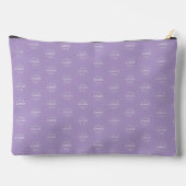Stylish Logo Print Organizer Pale Purple Etui (Achterkant)