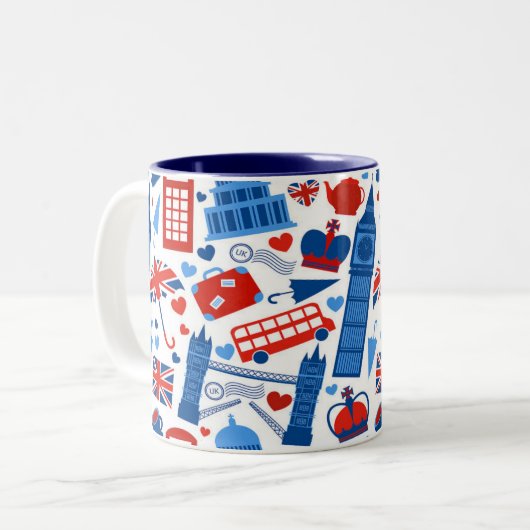 Stylish London, England Mok - Reizen - Gift (Voorkant links)