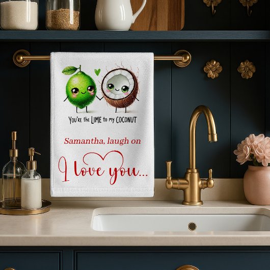 Stylish Love Gift Funny Food Kitchen Towel Theedoek