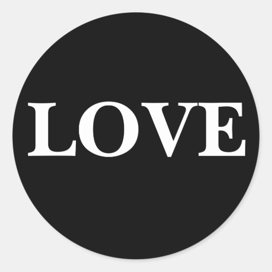 Stylish Love Invitation Sticker (Voorkant)