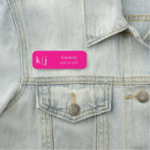 Stylish Makeup Artist Employee Name Badge (In situ)