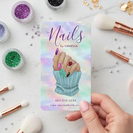 Stylish Manicurist Artist Nail Studio Chic Opal Visitekaartje