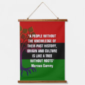 Stylish Marcus Garvey TREE ZONDER ROOTS Hangend Wandkleed (Voorkant)
