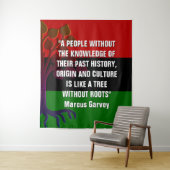 Stylish Marcus Garvey TREE ZONDER ROOTS Wandkleed (In situ)
