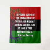 Stylish Marcus Garvey TREE ZONDER ROOTS Wandkleed (Voorkant)