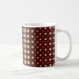 Stylish Maroon Geometric Coffee Mug Koffiemok