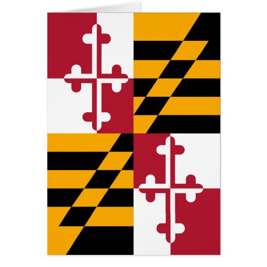 Stylish Maryland State Flag Decor (Voorkant)