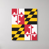 Stylish Maryland State Flag Decor Canvas Afdruk (Voorkant)