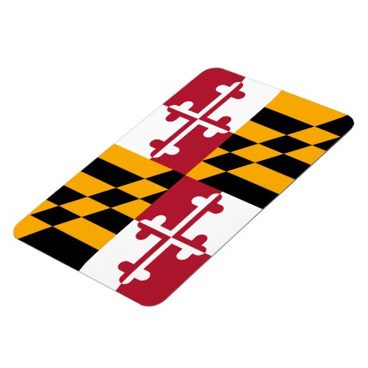 Stylish Maryland State Flag Decor Magneet (Linkerzijde)