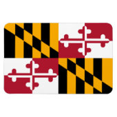 Stylish Maryland State Flag Decor Magneet (Horizontaal)