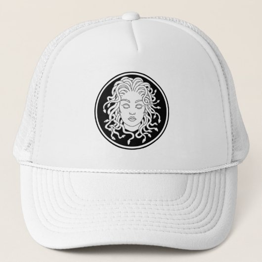 Stylish Medusa Head Trucker Pet (Voorkant)