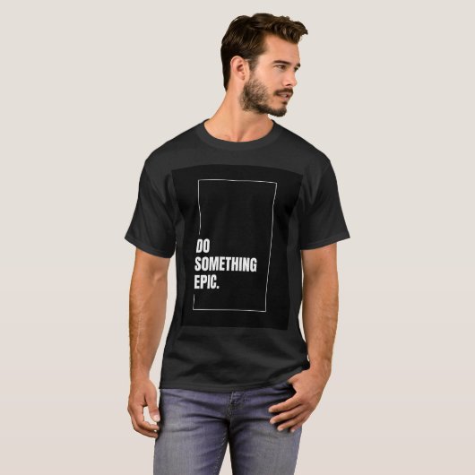 stylish men black t shirt (Voorkant volledig)