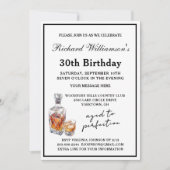 Stylish Men's 30th Birthday Party Classic  Kaart (Voorkant)