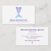 Stylish Mermaid Feminine Coastal Tail Visitekaartje (Voorkant / Achterkant)