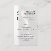 Stylish Minimal Modern Monogram Professional Photo Visitekaartje (Achterkant)