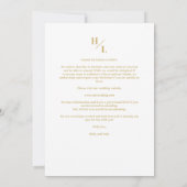 Stylish Minimalist Initials Collage 5 photos Save The Date (Achterkant)