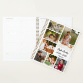 Stylish Modern 6 Photo Collage Appointment Book Planner (Display)
