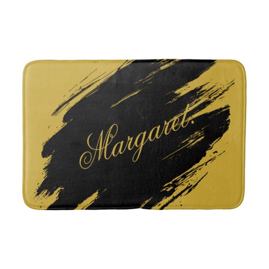 Stylish Modern Bath Mat with Your Custom Name Prin (Voorkant)