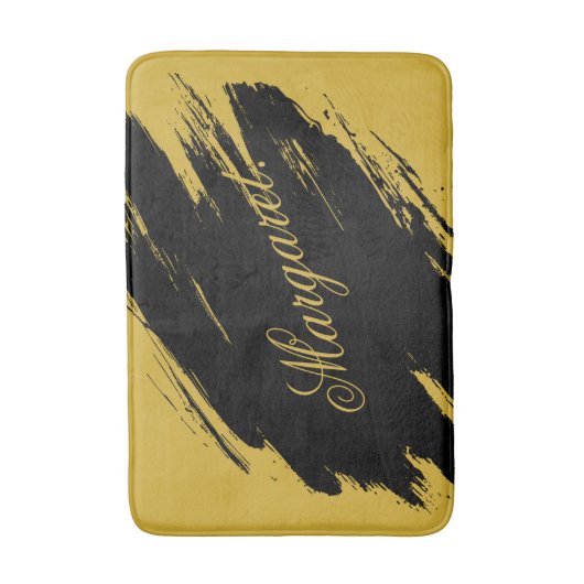 Stylish Modern Bath Mat with Your Custom Name Prin (Voorkant Verticaal)