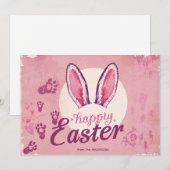 Stylish Modern Bunny ears Easter Feestdagenkaart (Voorkant / Achterkant)