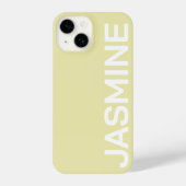 STYLISH MODERN CLASSIC CUSTOMIZED NAME MINIMAL iPhone HOESJE (Achterkant)