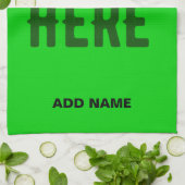 STYLISH MODERN CUSTOM LIME GREEN VERIFIED BRANDED THEEDOEK (Gevouwen)