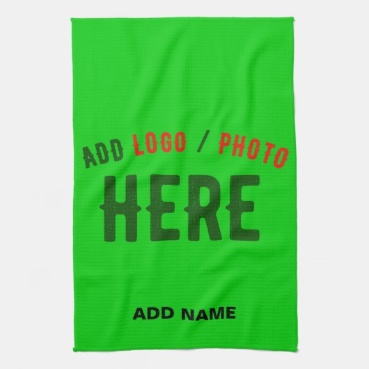 STYLISH MODERN CUSTOM LIME GREEN VERIFIED BRANDED THEEDOEK (Verticaal)