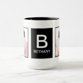 Stylish Modern Custom Photo Personalised Mok (Midden)