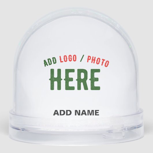 STYLISH MODERN CUSTOMIZABLE CLEAR VERIFIED BRANDED SNEEUWBOL (Achterkant)