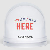 STYLISH MODERN CUSTOMIZABLE CLEAR VERIFIED BRANDED SNEEUWBOL (Voorkant)