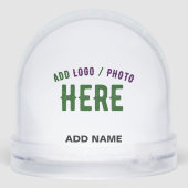 STYLISH MODERN CUSTOMIZABLE CLEAR VERIFIED BRANDED SNEEUWBOL (Achterkant)