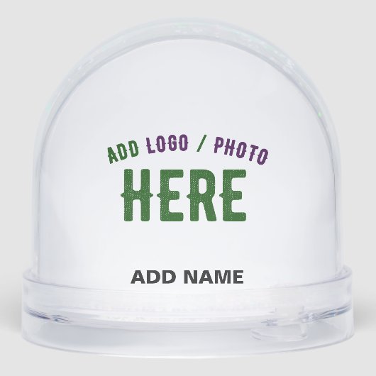 STYLISH MODERN CUSTOMIZABLE CLEAR VERIFIED BRANDED SNEEUWBOL (Achterkant)