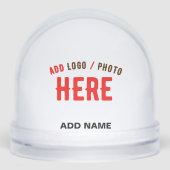 STYLISH MODERN CUSTOMIZABLE CLEAR VERIFIED BRANDED SNEEUWBOL (Voorkant)