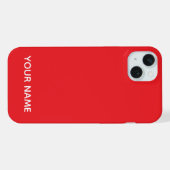 STYLISH MODERN CUSTOMIZED NAME RED COLOUR iPhone HOESJE (Achterkant horizontaal)