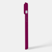 STYLISH MODERN CUSTOMIZED NAME WINE COLOUR  iPhone HOESJE (Linkerkant)