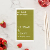 STYLISH MODERN CUSTOMIZED SCRIPT OLIVE WEDDING  SERVET (Insitu)