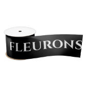 STYLISH MODERN CUSTOMIZED YOUR LOGO MINIMAL BLACK SATIJNEN LINT (Spoel)