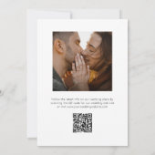 Stylish Modern Full Photo Wedding Save the Date (Achterkant)
