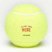 STYLISH MODERN  GEEL VERIFIEERDE BRAND TENNISBALLEN (Achterkant)