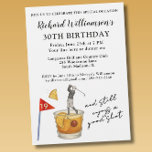 Stylish Modern Golf Humorous 30th Birthday Party Kaart<br><div class="desc">This Stylish Modern Custom Golf Humorous 30th Birthday Party Invitation can be fully personalized. It has both a touch of humor and more than a touch of class . . and is ready to set the stage for this special evening. The colors and year can also be changed. Any design...</div>