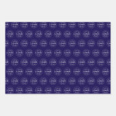 Stylish Modern Logo Pattern BRB Gift Wrap Sheets Inpakpapier Vel (Voorkant)