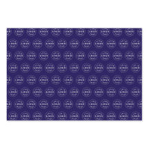 Stylish Modern Logo Pattern BRB Gift Wrap Sheets