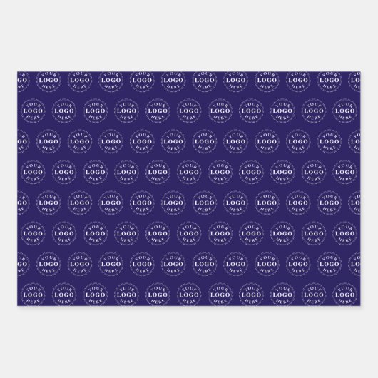 Stylish Modern Logo Pattern BRB Gift Wrap Sheets Inpakpapier Vel (Voorkant)