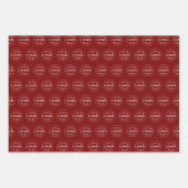 Stylish Modern Logo Pattern BRB Gift Wrap Sheets Inpakpapier Vel (Voorkant 3)