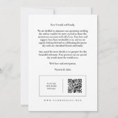 Stylish Modern Minimalist 6-Photo Collage Wedding  Save The Date (Achterkant)