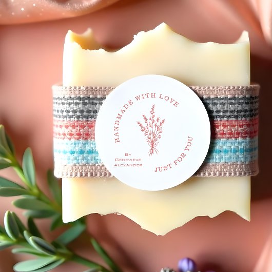 Stylish Modern Minimalist Wildflowers Bouquet  Rubberstempel